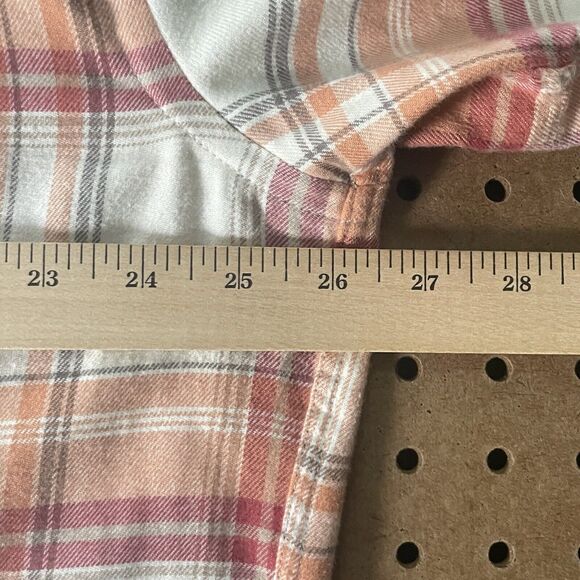 NWOT Alan Paine England Modern LS Button Up Shirt Plaid Red & Orange XL Men - Picture 7 of 9